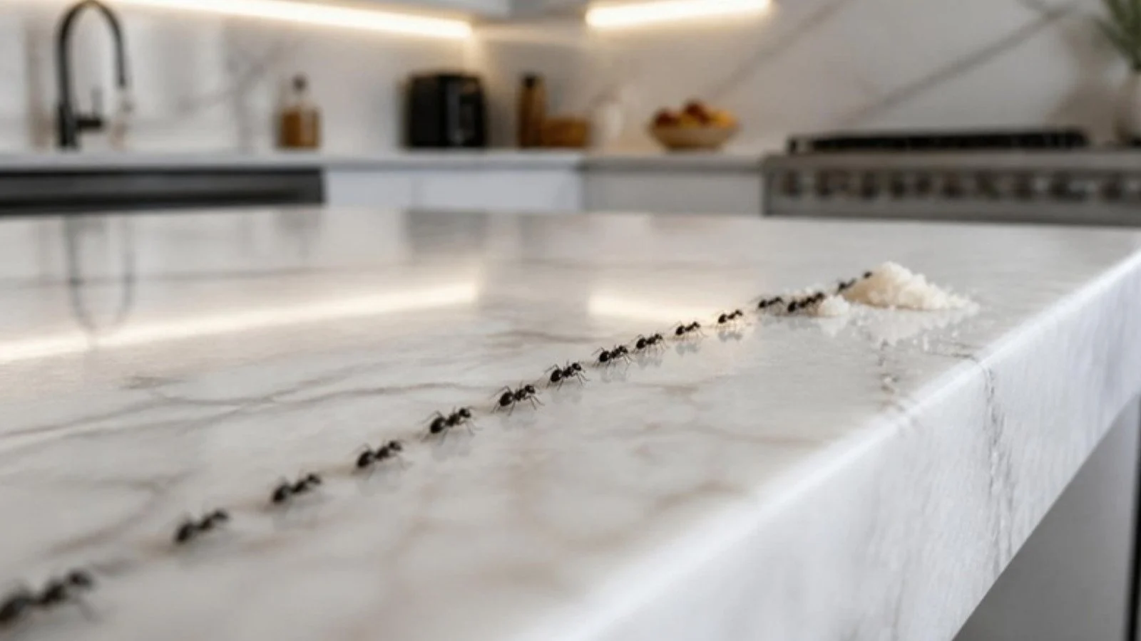 Ants on a kitchen counter: ant control in Dubai